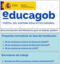 Documentación del Ministerio de Educación para el &quot;debate público&quot;.